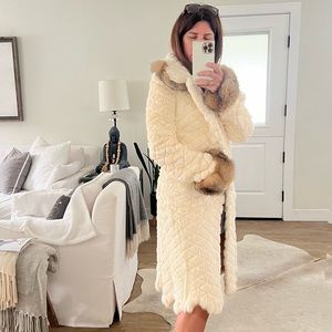 Midi Rabbit fur coat